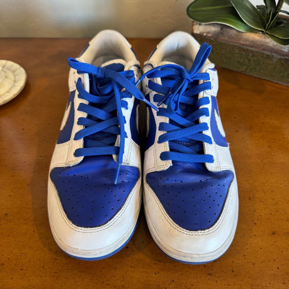 Nike Dunk Low White Royal Blue DD1391-401 Men’s Size 10.5 - Picture 2 of 10